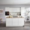 Prisma Designkueche mit Insel Weiss