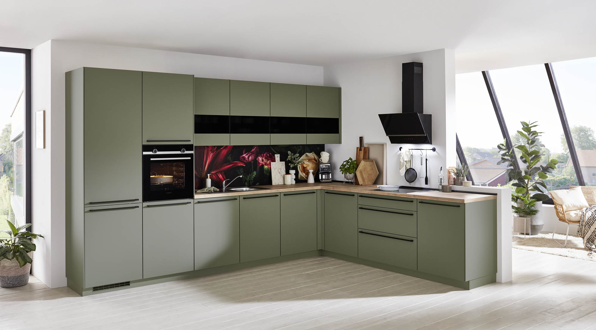 Prisma moderne Kueche Olive