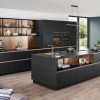 Nobilia-Designkueche-mit Insel-Schwarz